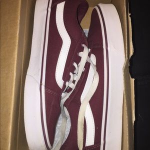 Burgundy Vans